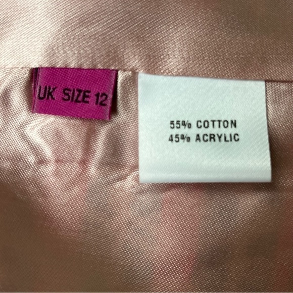 Matthew Williamson | Large Diamond Patterned Button-Up Jacket Blazer Size 10 - Picture 8 of 10